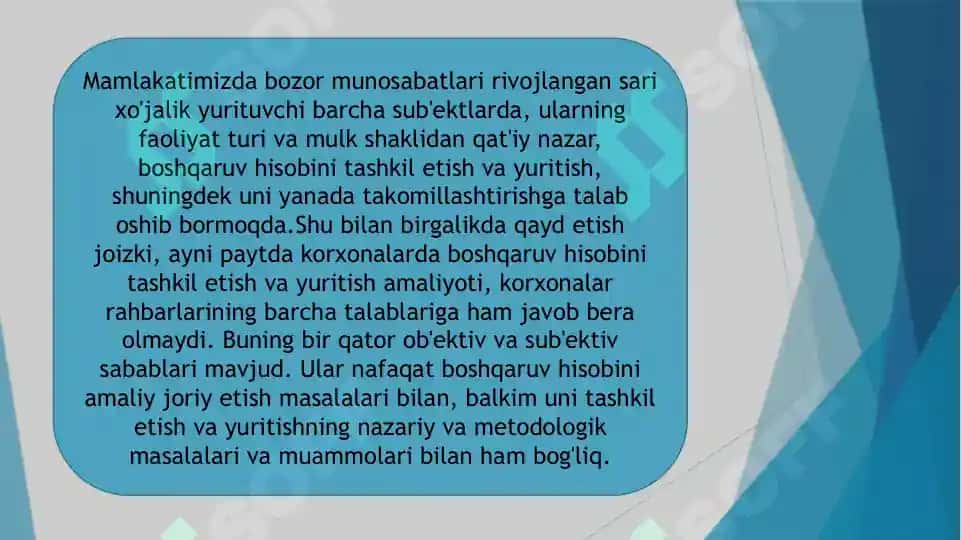 O'ZBEKISTON RESPUBLIKASIDA BOSHQARUV HISOBINI TASHKIL ETISHNING RIVOJLANISH YO'NALISHLARI 3