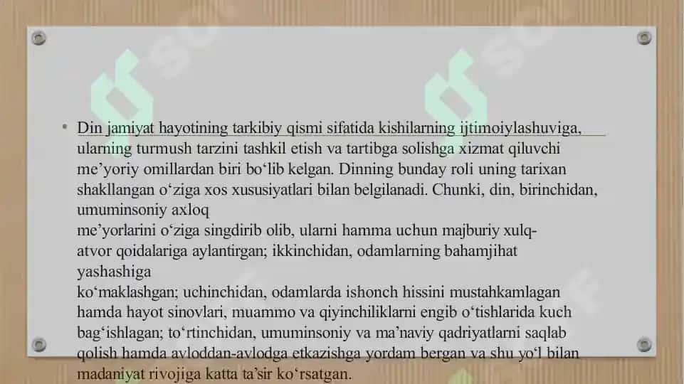 Diniy tashkilotlarning zamonaviy dunyoviy me’yorlarga moslashuvining ahamiyati 2