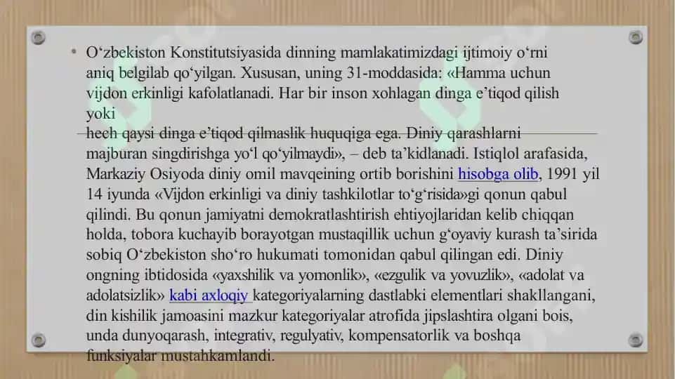 Diniy tashkilotlarning zamonaviy dunyoviy me’yorlarga moslashuvining ahamiyati 7