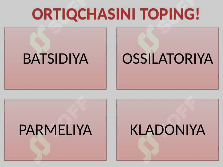 9-SINF ORTIQCHASINI TOP 2