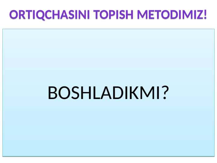 10-SINF BIOLOGIYA ORTIQCHASINI TOPING