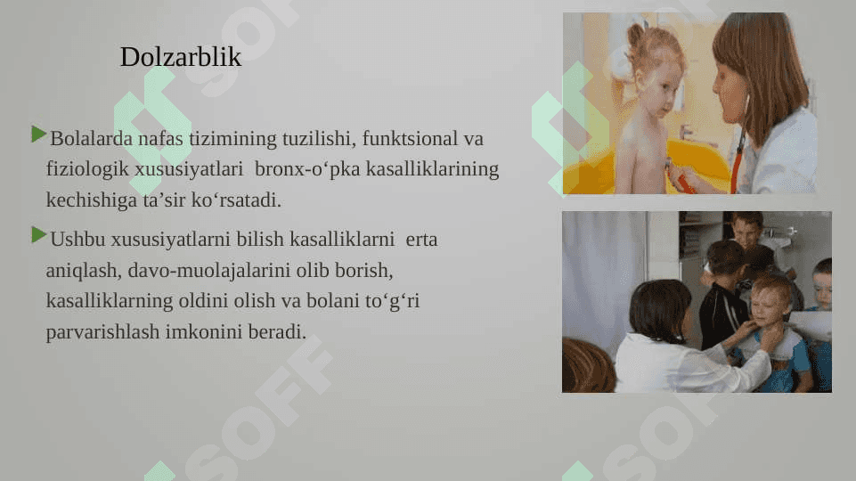 Bolalarda nafas tizimi kasalliklarining diagnostikasi. 2