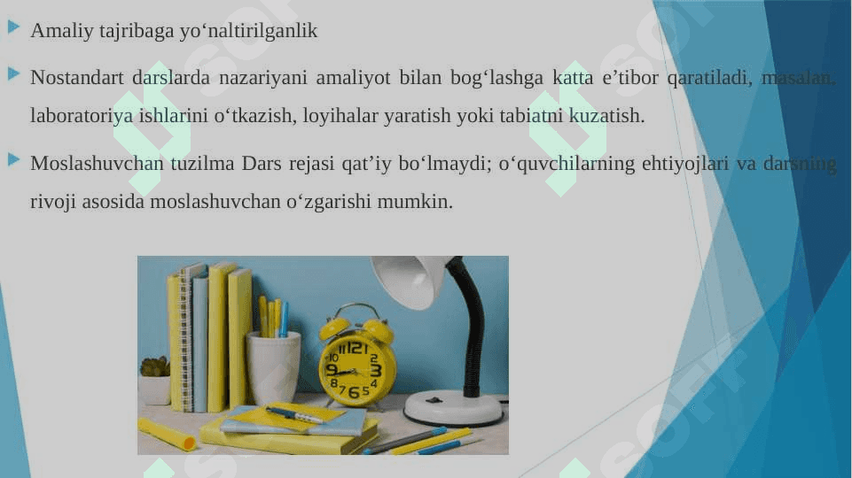 Nostandart darsning o'ziga xos xususiyatlari 8