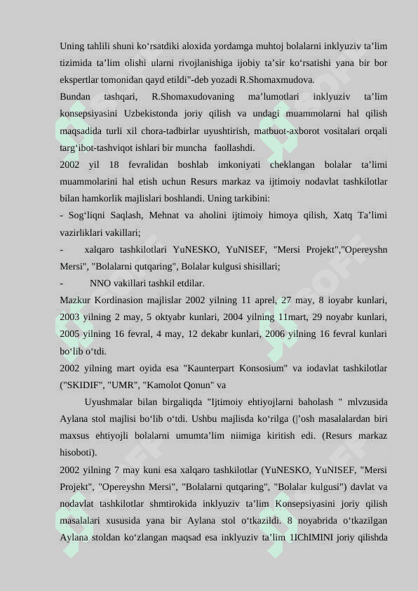OʻZBEKISTONDA INKLYUZIV TAʼLIM 8