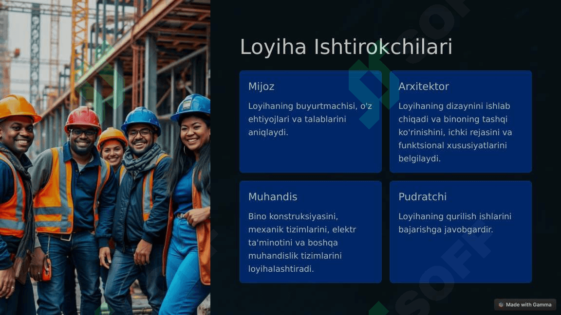 Qurilish Ishtirokchilari va Jarayonlari 3