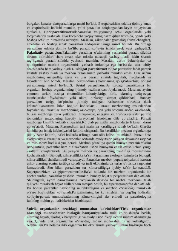 Parazitologiyadan oraliq savollari javobi bilan (shippi) 3