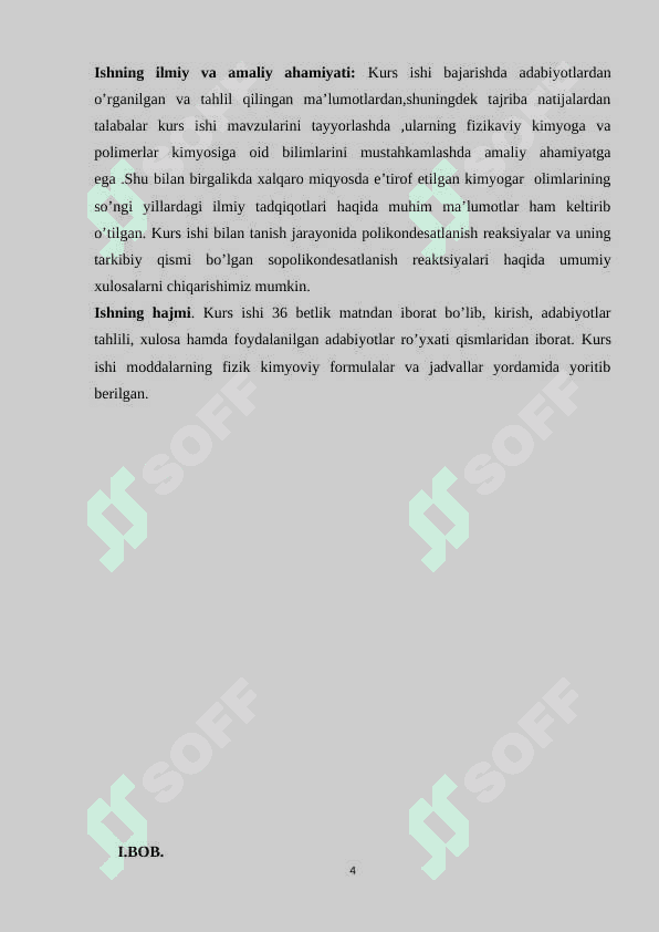 Sopolikondesatlanish reaktsiyalari: usullari, mexanizmlari, va sopolikondensatlanishda katalizatorning roli. 4
