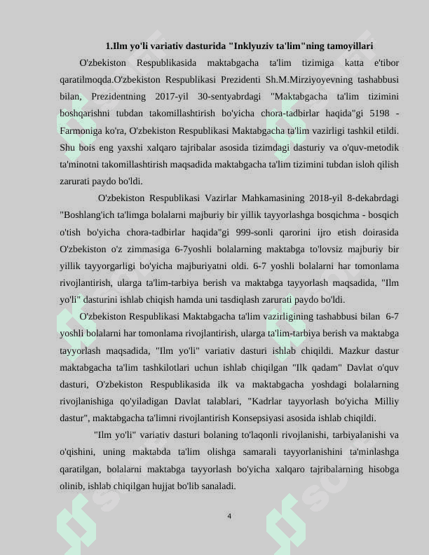 ILM YO'LI VARIATIV DASTURI ASOSIDA 6-7 YOSHLI BOLALARNI MAKTAB TA'LIMIGA TAYYORLASH 4