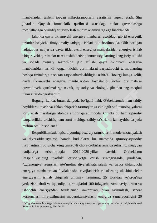 DUNYODA VA O’ZBEKISTONDA QUYOSH ENERGETIKASI RIVOJLANISH BOSQICHLARI 3