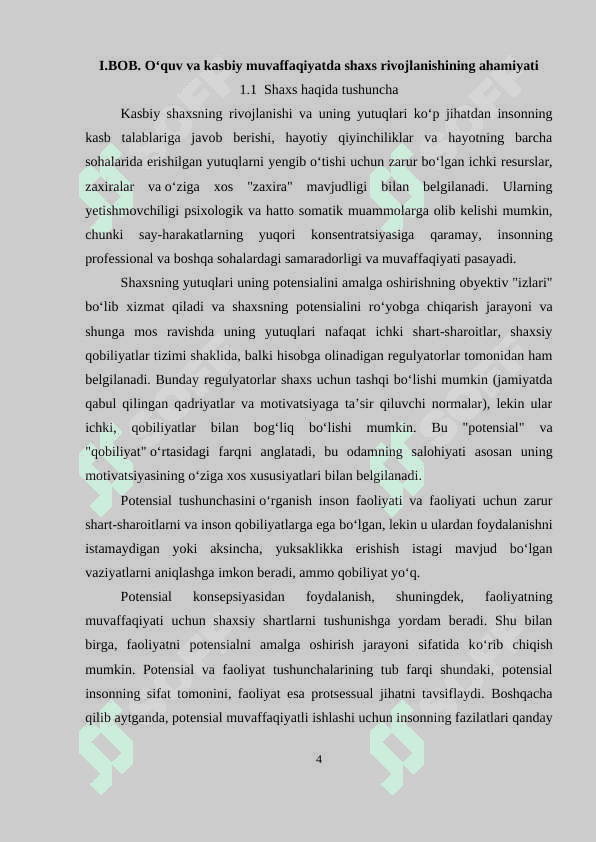 Oliy o`quv yurtlarida talaba shaxsini kamol toptirishni takomillashtirish 4