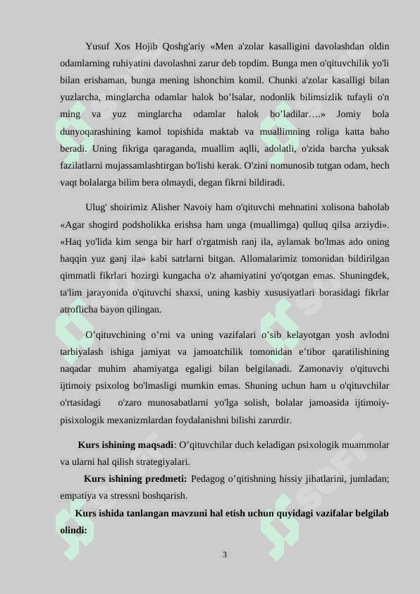 O’qituvchi kasbining psixologiyasi 3