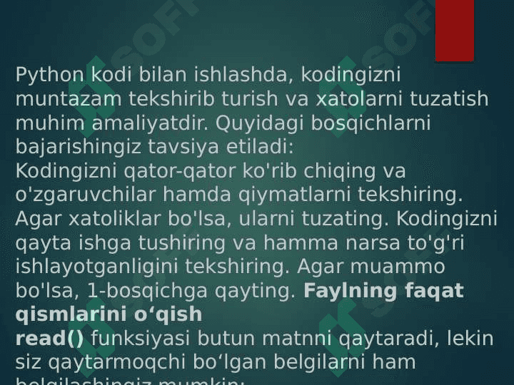 Pythonda katalog va fayllar bilan ishlash 3