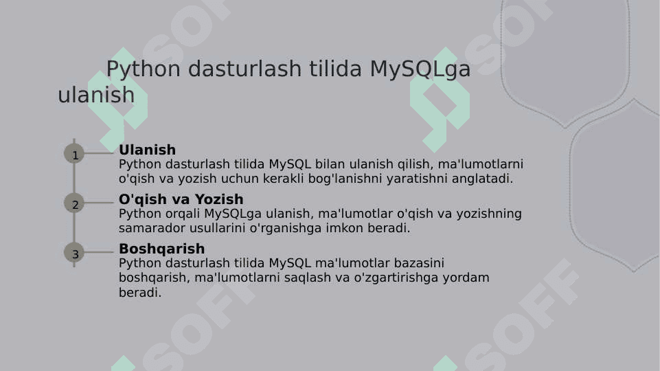 Pythonda berilganlar bazasi bilan ishlash 2