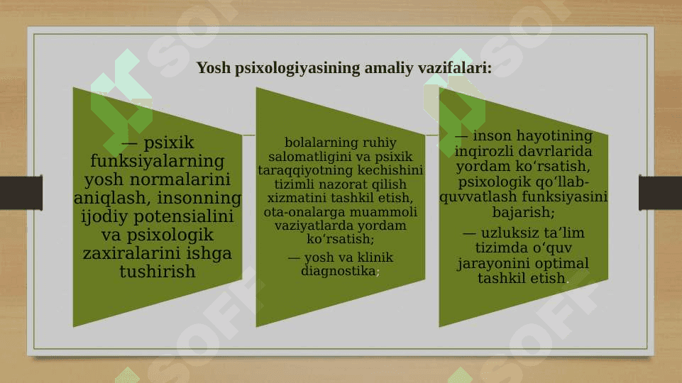 Yosh va pedagogik psixologiya fanining tadqiqot sohasi va muammolari. Psixik rivojlanish va uni davrlashtirish muammosi. 8