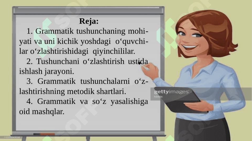 O‘quvchilarda grammatika va so‘z yasalishiga oid tushunchalarni shakllantirishning metodik asoslari. Grammatik tushunchaning mohiyati va uni kichik yoshdagi o‘quvchilar o‘zlashtirishidagi qiyinchiliklar 2