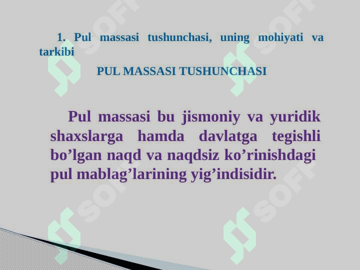 Pul massasi va pul agregatlari 3