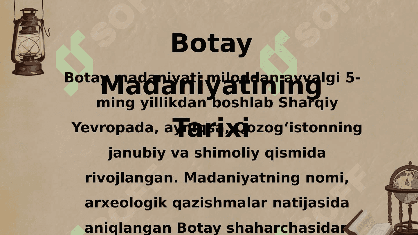 Sharqiy Yevropa eneolit –Bronza davri arxeologiyasi.  Bo'tay madaniyati 3