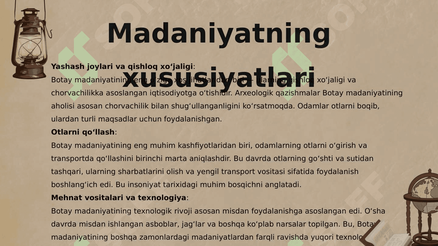 Sharqiy Yevropa eneolit –Bronza davri arxeologiyasi.  Bo'tay madaniyati 4