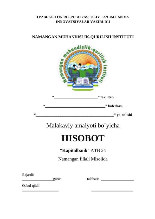 Kapital bank amaliyot hisobot 1