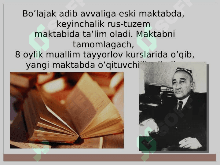 G’afur G’ulom hayoti va ijodi haqida tayyor taqdimot 3