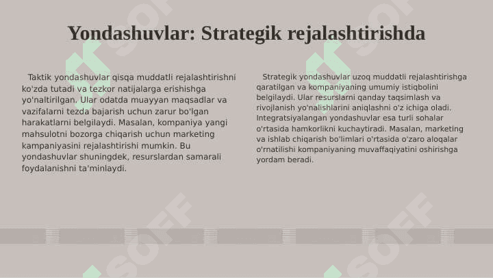 Soha korxonalarida strategik rejalashtirish 8