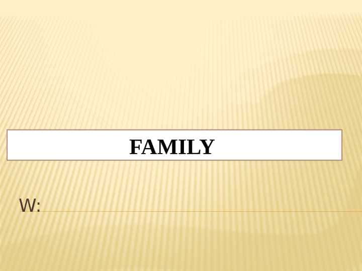 FAMILY 1