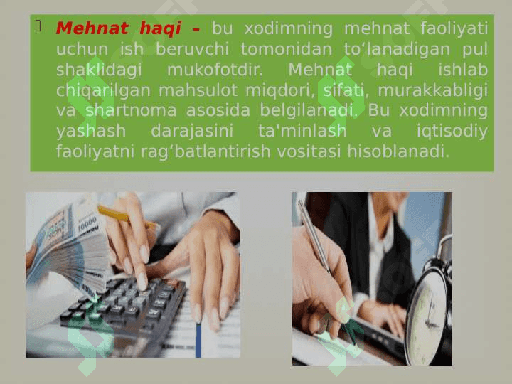 MEHNAT HAQI VA UNGA HAQ TO`LASH SHAKLLARI 2