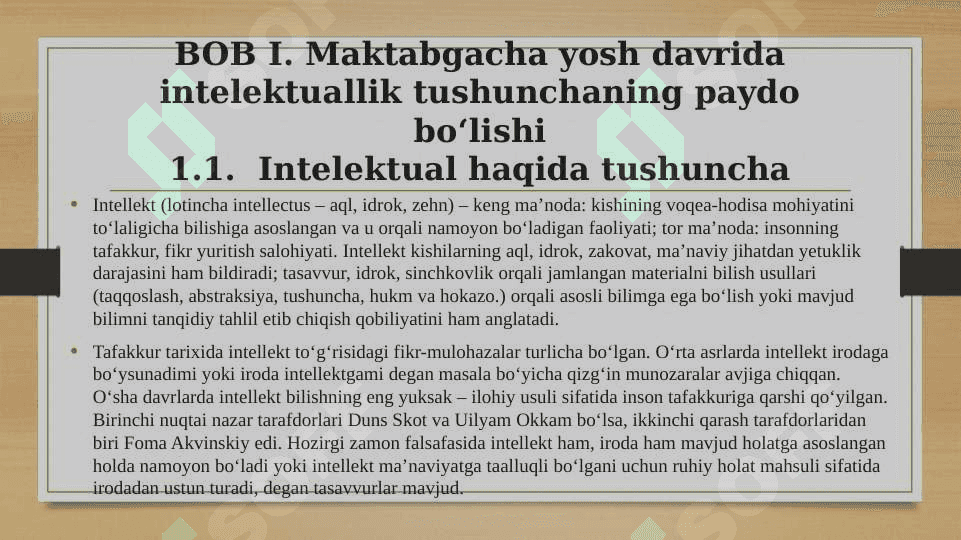 MAKTABGACHA VA BOSHLANG'ICH TA'LIM OLUVCHILARNING INTILEKTUAL RIVOJLANISHI 5