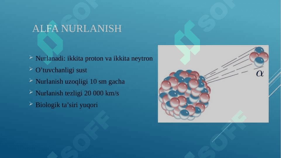 Yadro kimyosining tibbiyotdagi ahamiyati. 4