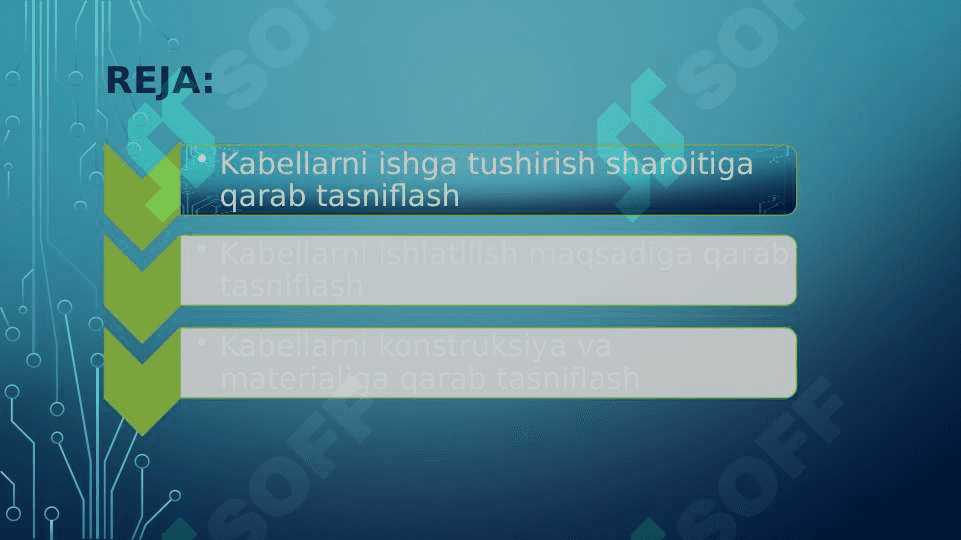 Uy sharoitida montaj qilish uchun ishlatadigan kabellarning tasnifi 2