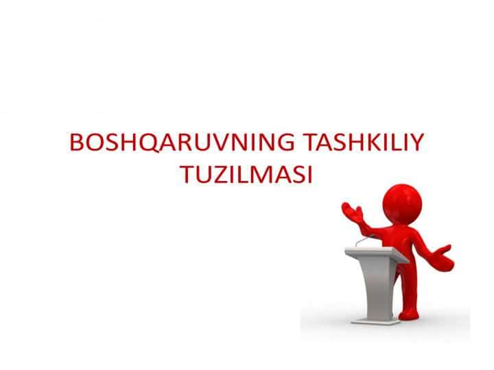 tashkiliy xulq boshqaruvning tashkiliy tuzilmasi pptx