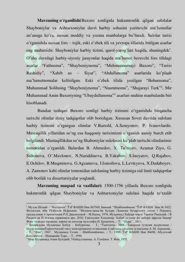 Buxoro xonligida harbiy sohaning rivojlanishi. 3