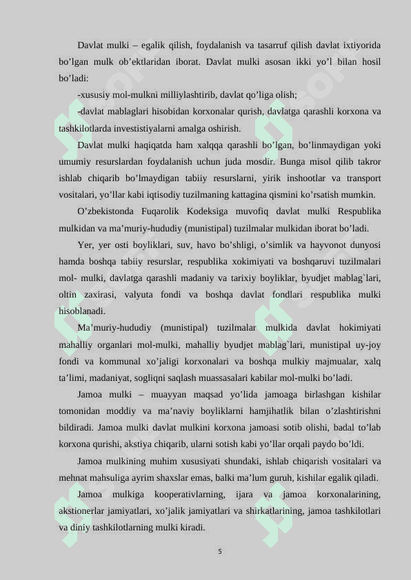 Ijtimoiy-iqtisodiy tizimlar va ularning andozalari 5