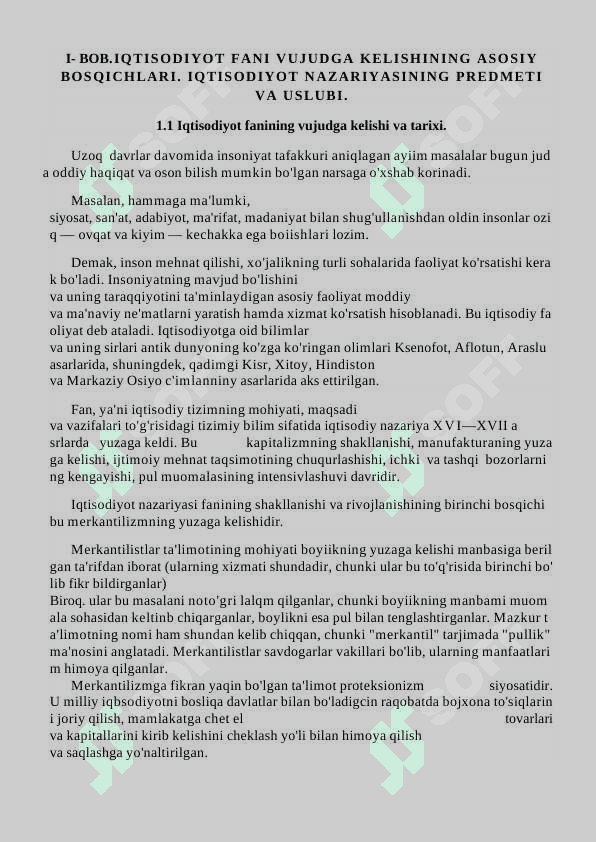 IQTISODIYOT FANINING JAMIYAT TARAQQIYOTIDAGI O’RNI 6