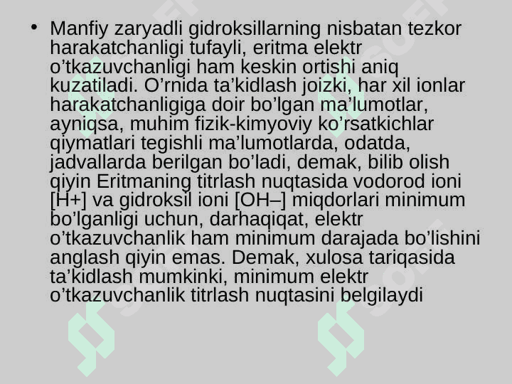 ELEKTROKIMYOVIY ANALIZ USULLARI. 6