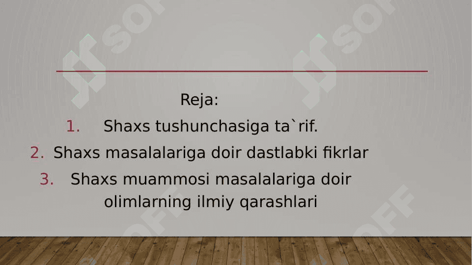 shaxs muammosiga doir olim va fuzalolarning ilmiy asoslangan fikr g`oyalari 2