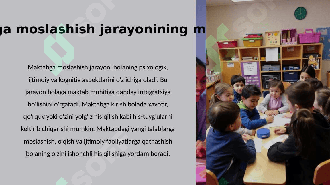 Kichik maktab yoshidagi bolaning maktabga moslashishi muammosi 3