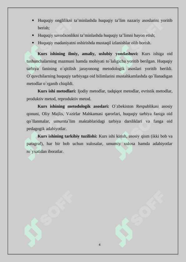 Professional ta’lim tizimida “huquq manbalari” mavzusini o’qitishning nazariy va amaliy masalalari 4