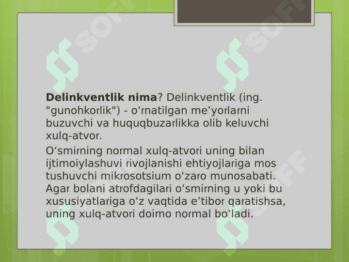 Deviant xulq ijtimoiy pedagogik muammo sifatida 4