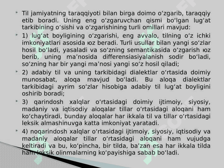 YANGI VA OLINMA SO’ZLAR 4