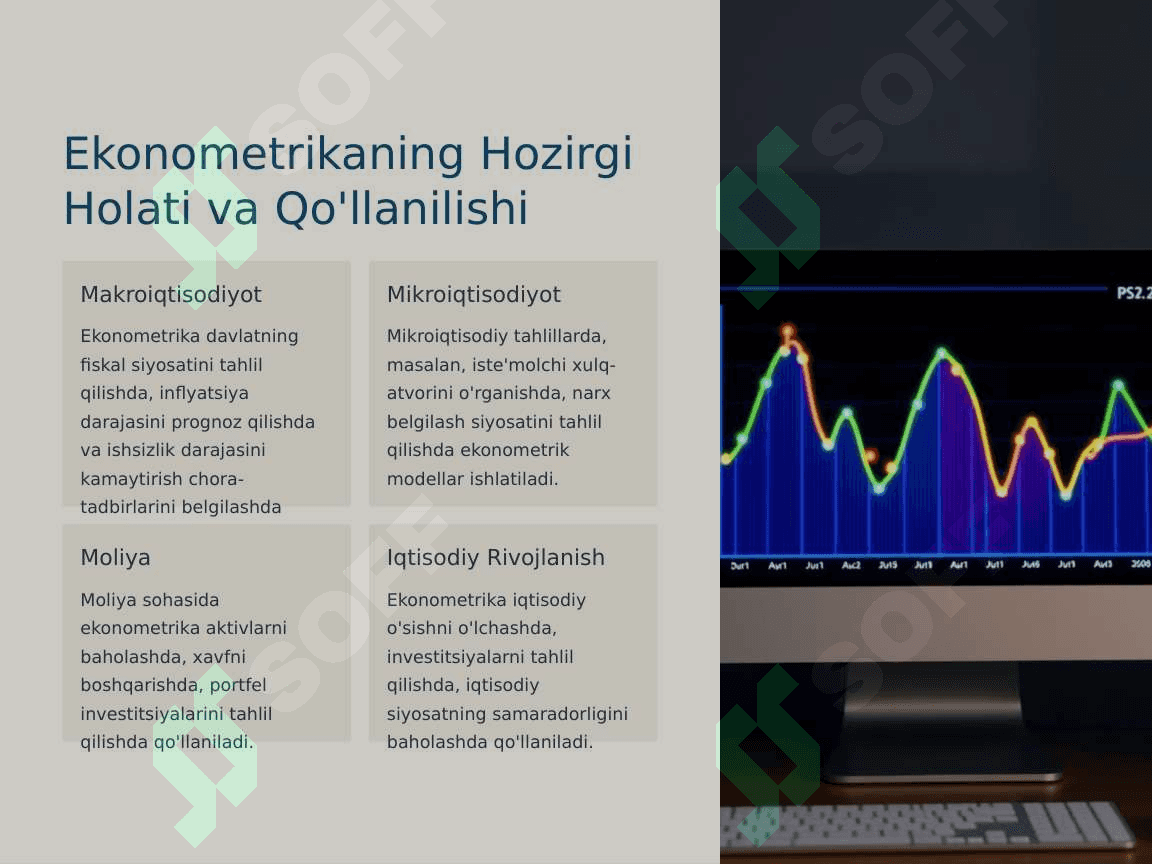 Ekonometrika fanining kelib chiqish tarixi va rivojlanish bosqichlari. 4