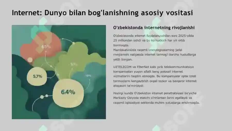Internet va uning xizmatlari. Bulutli hisoblash texnologiyalari 2