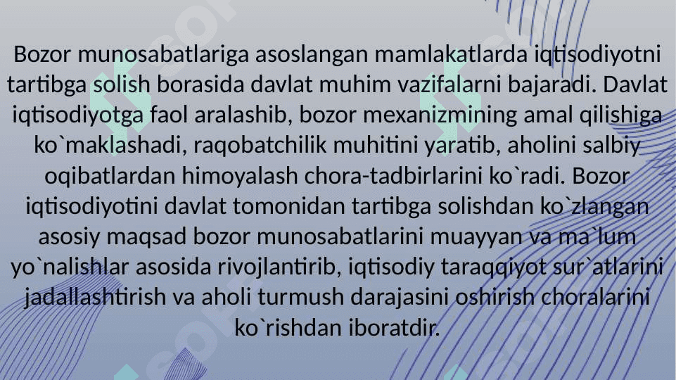 Iqtisodiyotni tartibga solishda davlatning roli 2