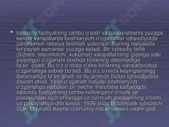 Rag‘batlantiruvchi fiskal siyosat sharoitida uzoq muddatli muvozanatga o‘tish jarayoni. 4