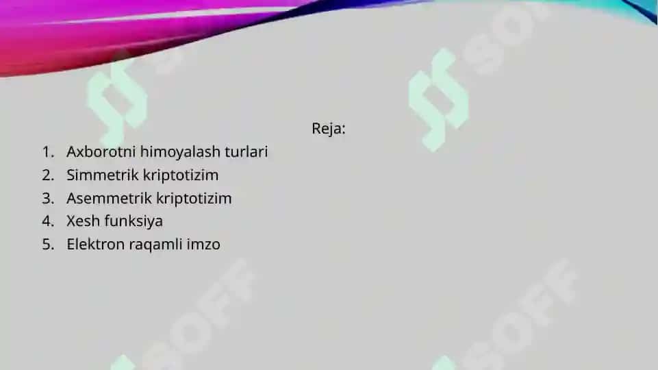 Tarmoqda uzatiluvchi axborotni himoyalashda kriptografiyaning o'rni 2