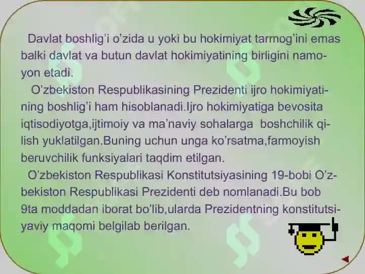 O'zbekiston Respublikasida prezidentlik  institutining joriy etilishi I.A.Karimovning  O'zbekiston Respublikasi prezidenti etib saylanishi 4