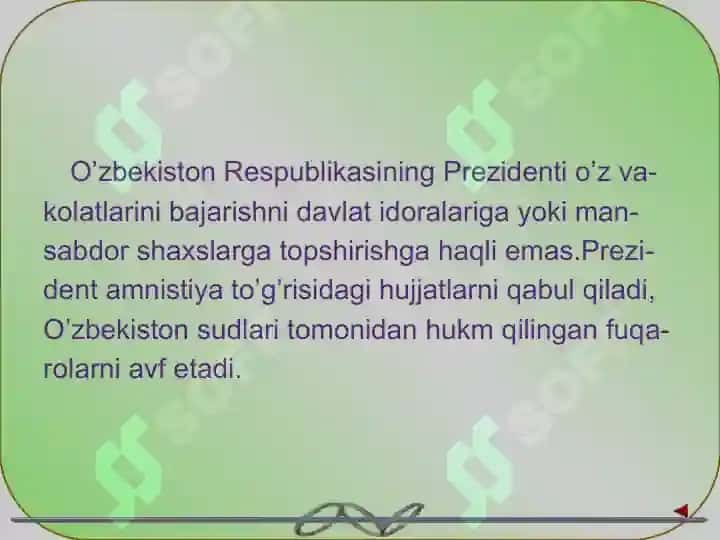 O'zbekiston Respublikasida prezidentlik  institutining joriy etilishi I.A.Karimovning  O'zbekiston Respublikasi prezidenti etib saylanishi 7