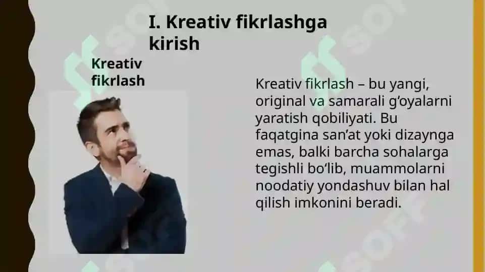 Kreativ fikrlash faniga kirish 3
