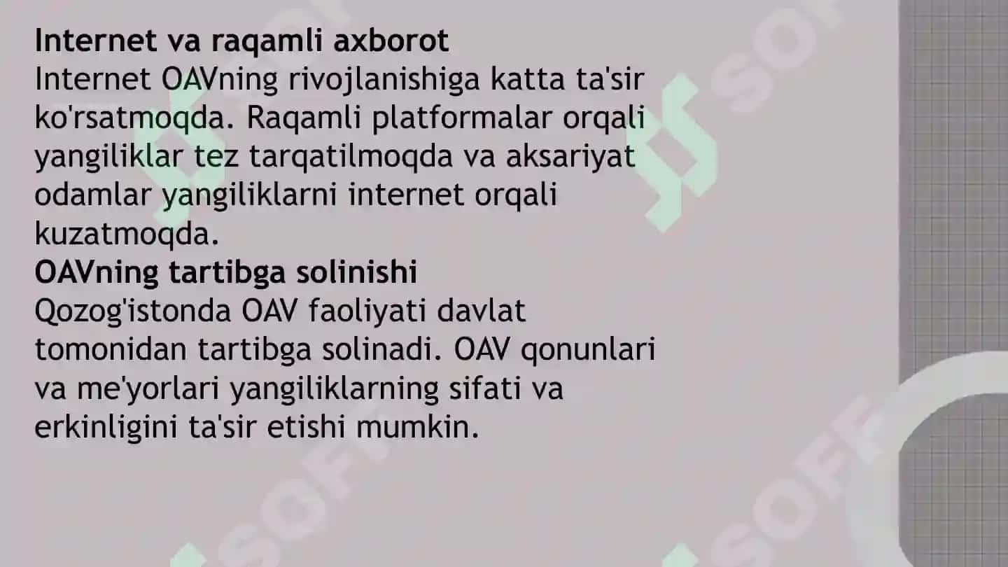 Qozog'istonning Ommaviy Axborot Vositalari 3
