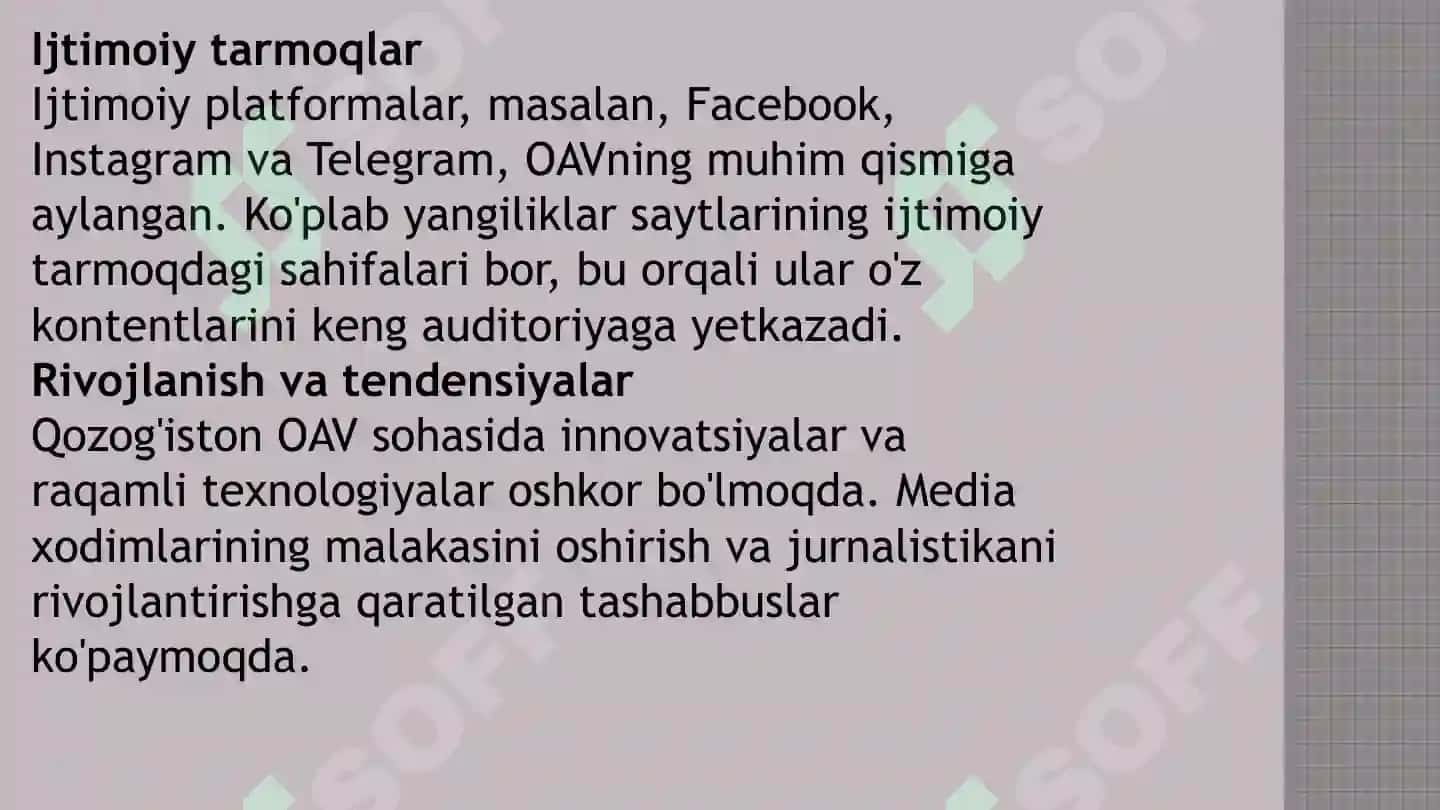 Qozog'istonning Ommaviy Axborot Vositalari 4